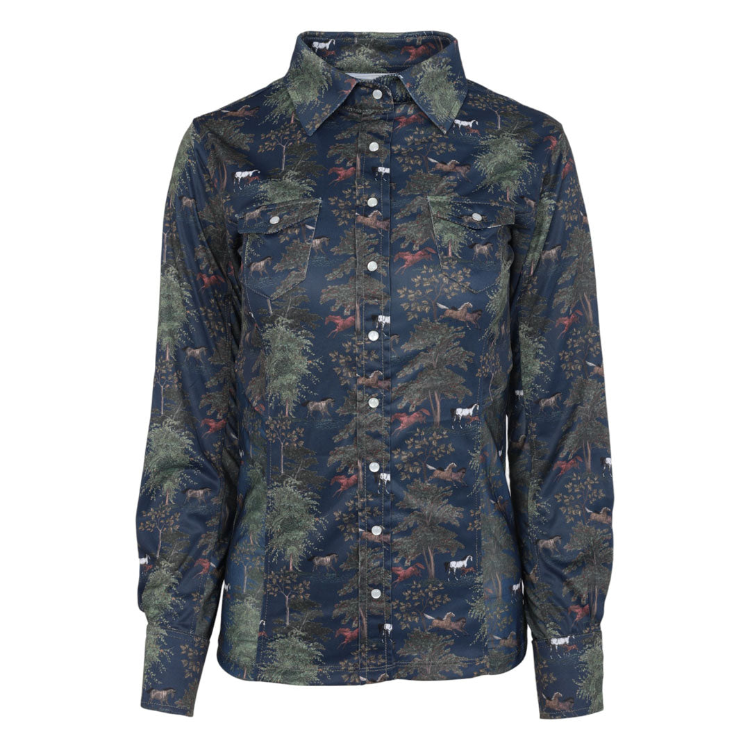 Dapplebay Autumn Toile Western Top-JPC Equestrian.com