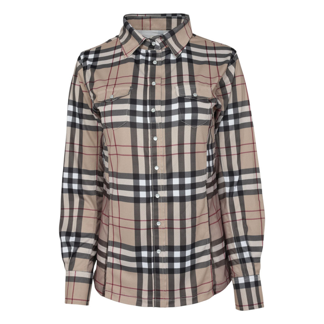 Dapplebay Holiday Plaid Western Top - JPC Equestrian.com