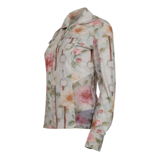 Dapplebay Vintage Floral Western Riding Top