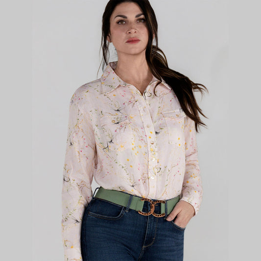 Dapplebay Dragonfly Meadow Breezy Button Up Top