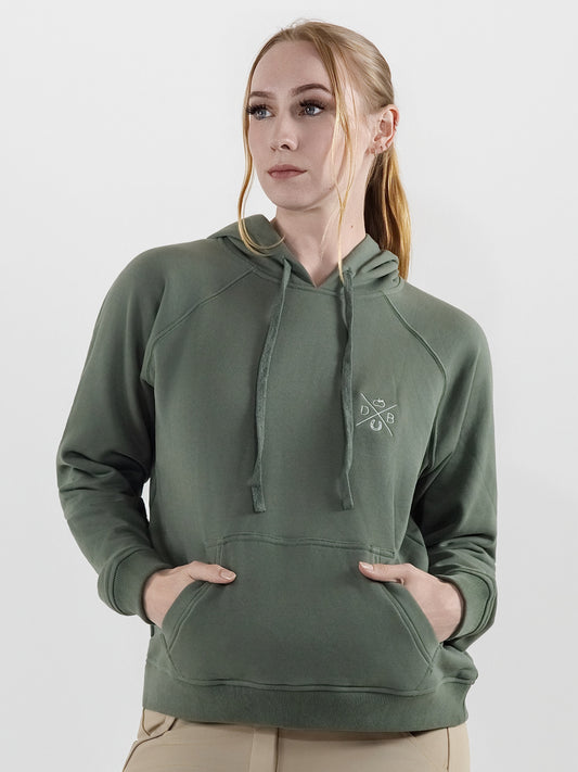 Dapplebay Palm Trees & Horse Shows Hoodie-Rosemary