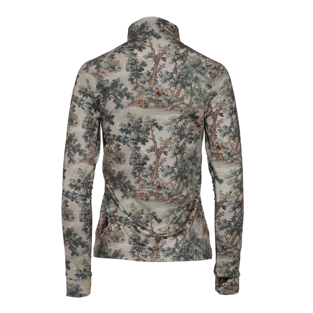 Dapplebay Hunt Tapestry 1/4 Zip LS Riding Top
