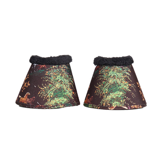 Dapplebay Autumn Toile ProTech Bell Boots-Dark Bay