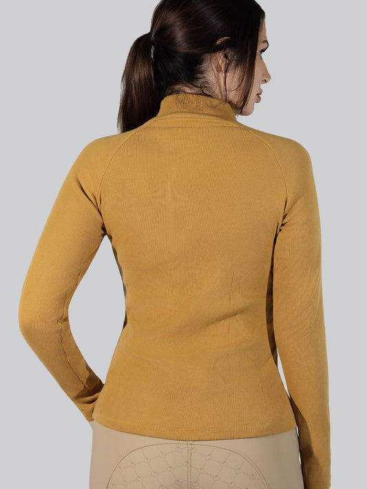 Dapplebay Heirloom Mock Neck-Camel