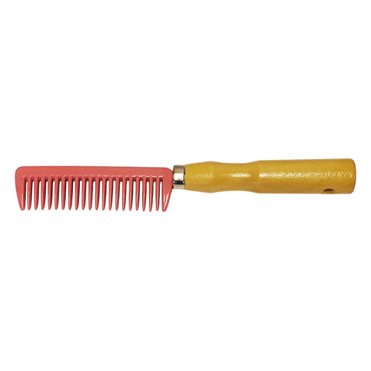 TuffRider Aluminum Comb with Wooden Handle