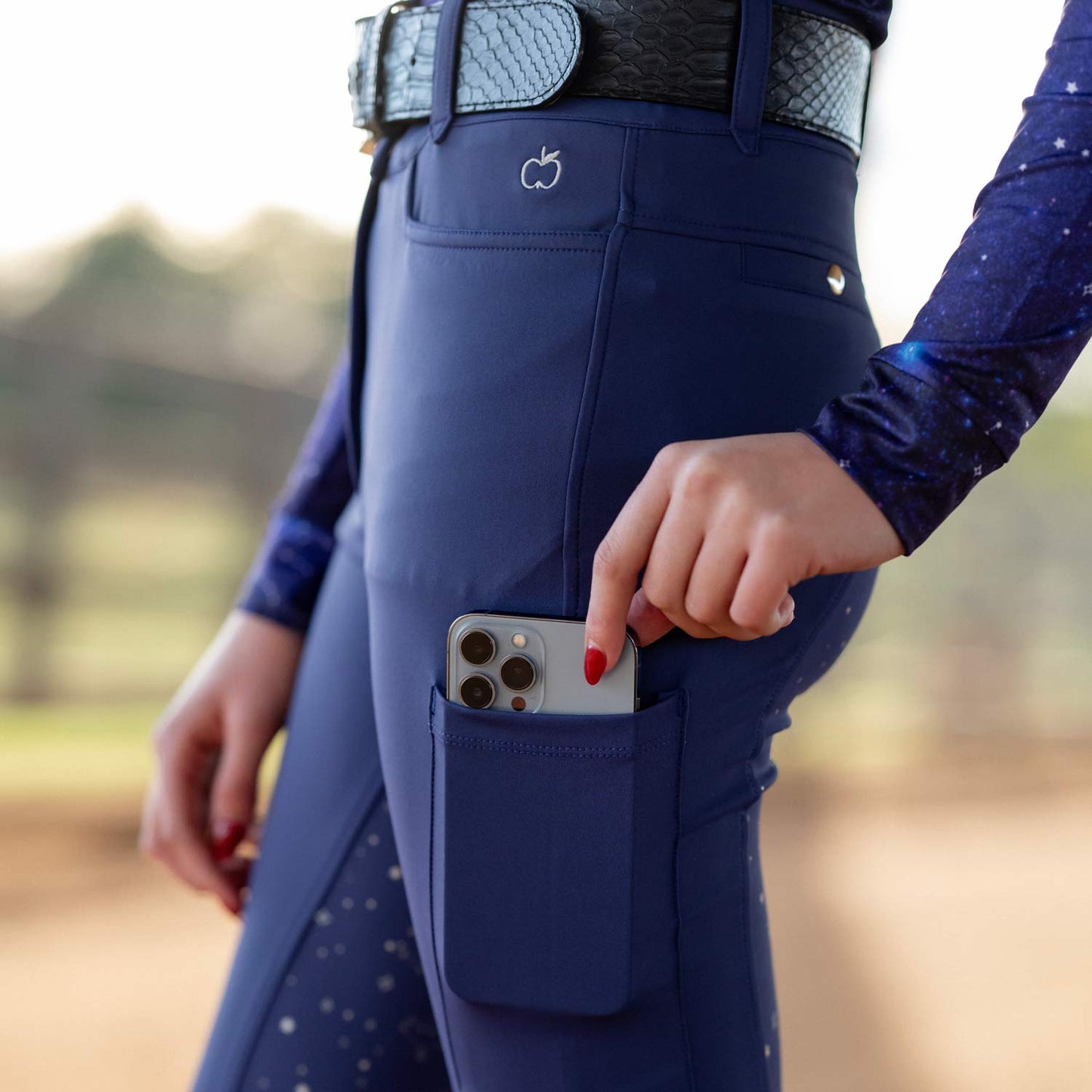 Dapplebay Constellation Compression Breeches- Navy