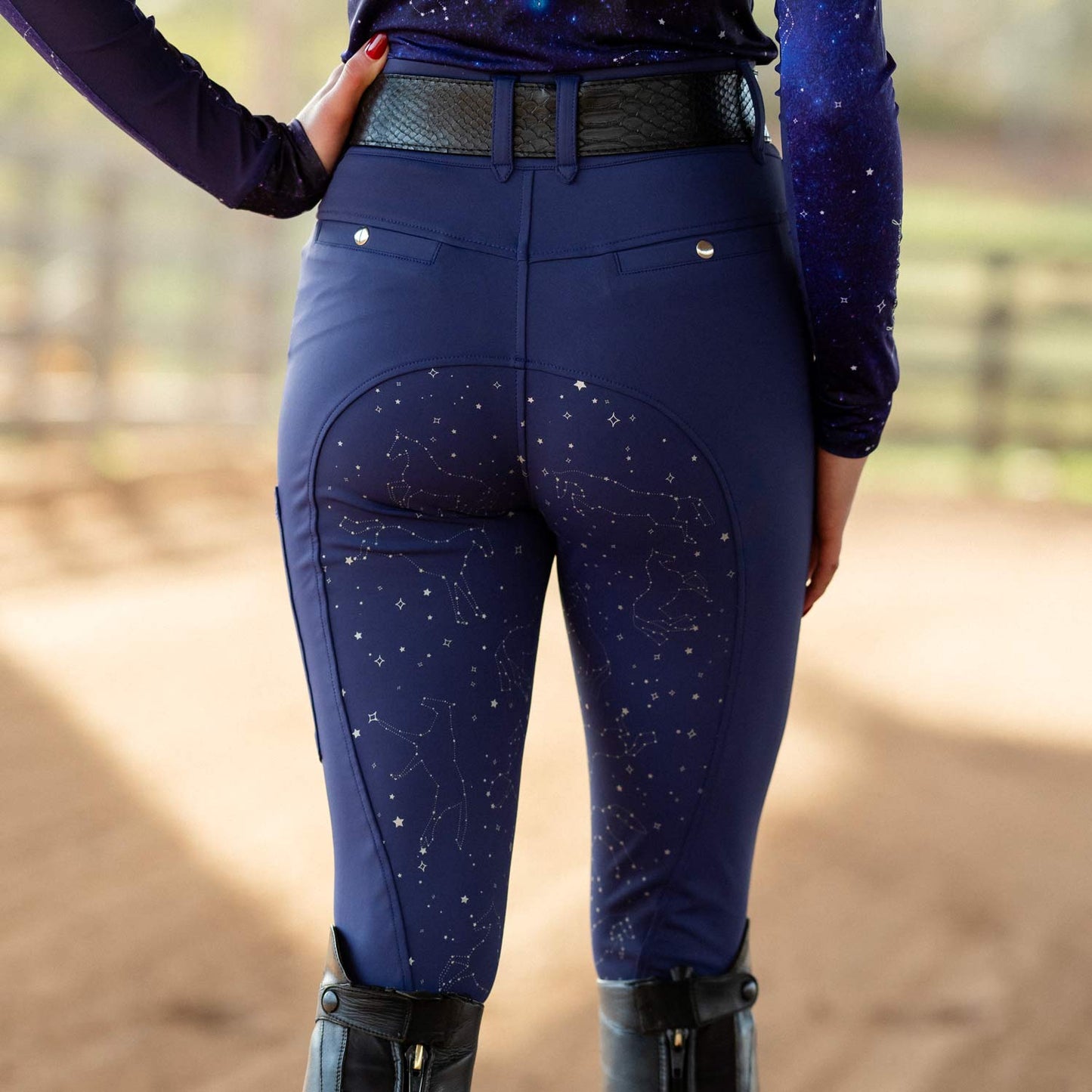 Dapplebay Constellation Compression Breeches- Navy