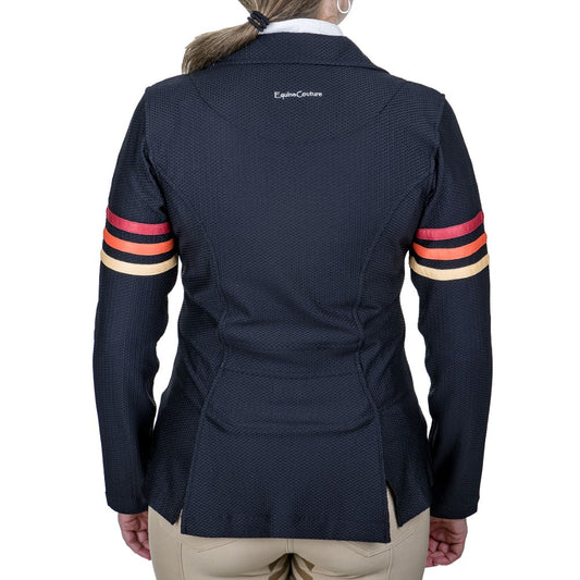 Equine Couture EquiVent Gradient Show Coat w/ Arm Stripes