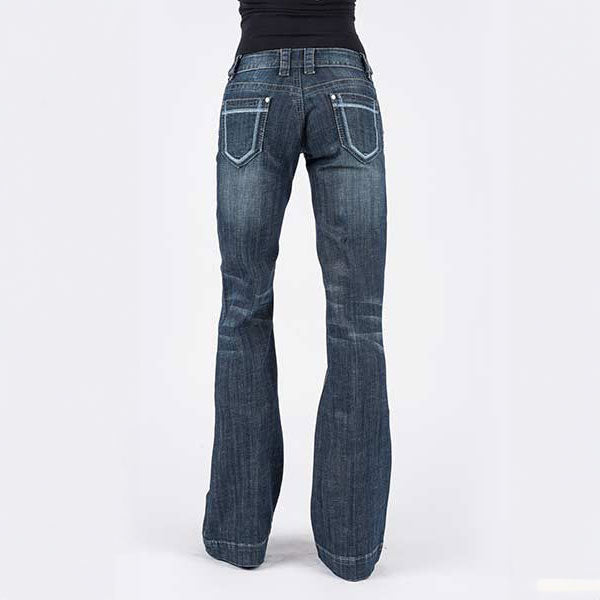 Stetson Women's 214 City Trouser w/ Blue Pocket Emroidery