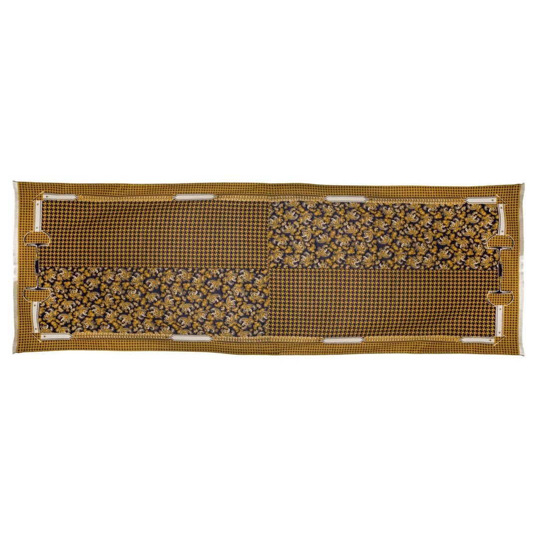 AWST Int'l Acrylic Cashmere Snaffle Bit and Houndstooth Scarf/Shawl