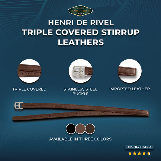Henri de Rivel Triple Covered Stirrup Leathers