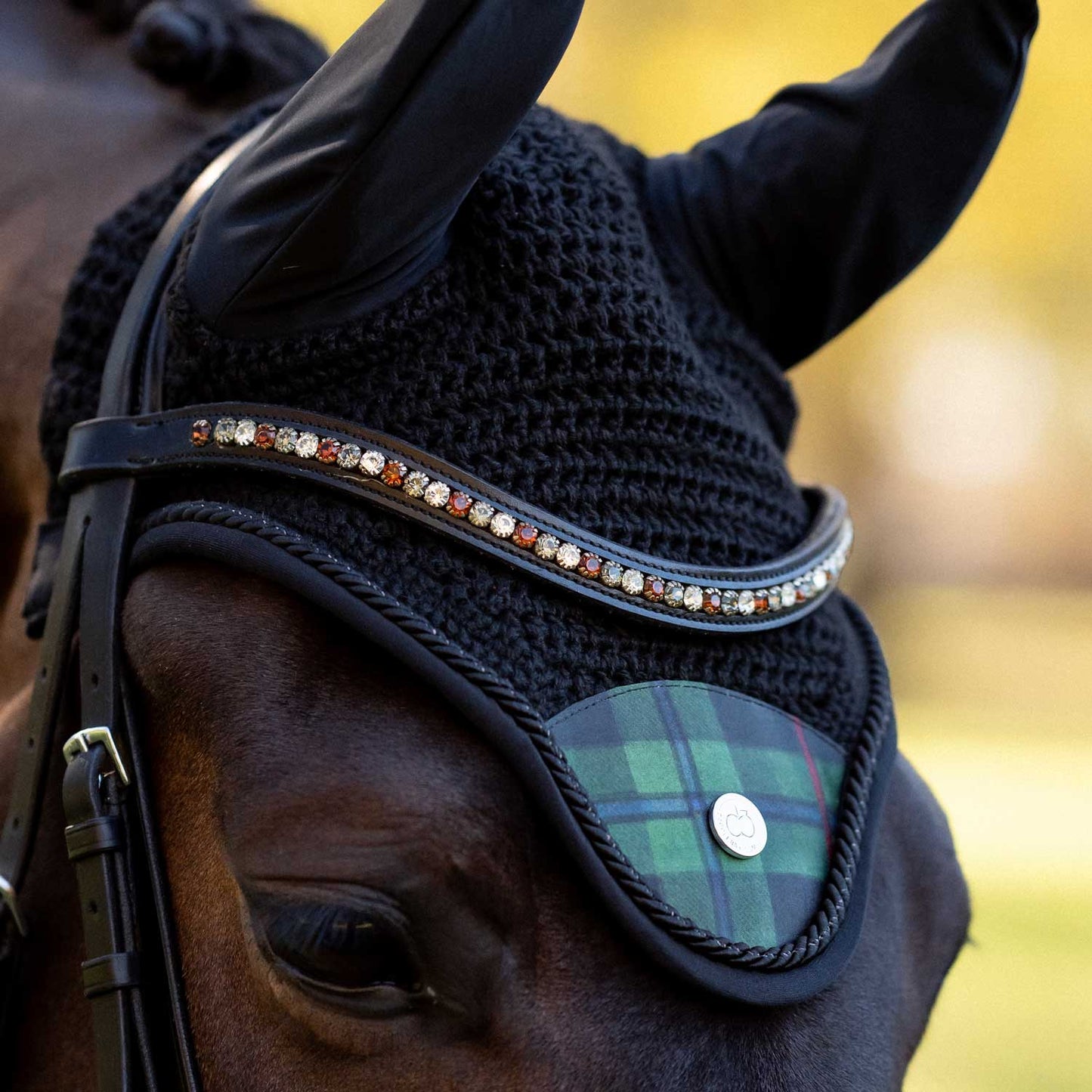 Dapplebay Holiday Plaid Fly Veil - GREEN