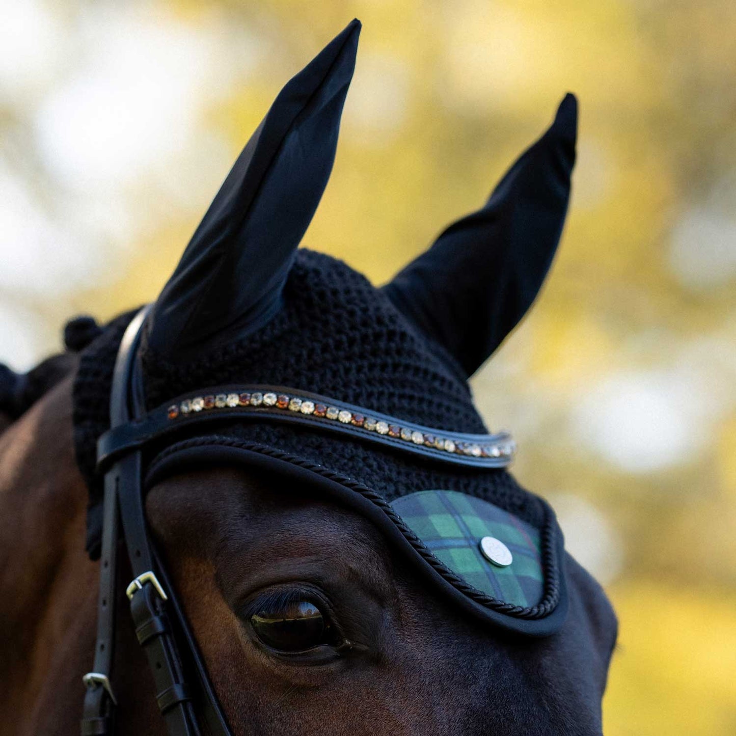 Dapplebay Holiday Plaid Fly Veil - GREEN