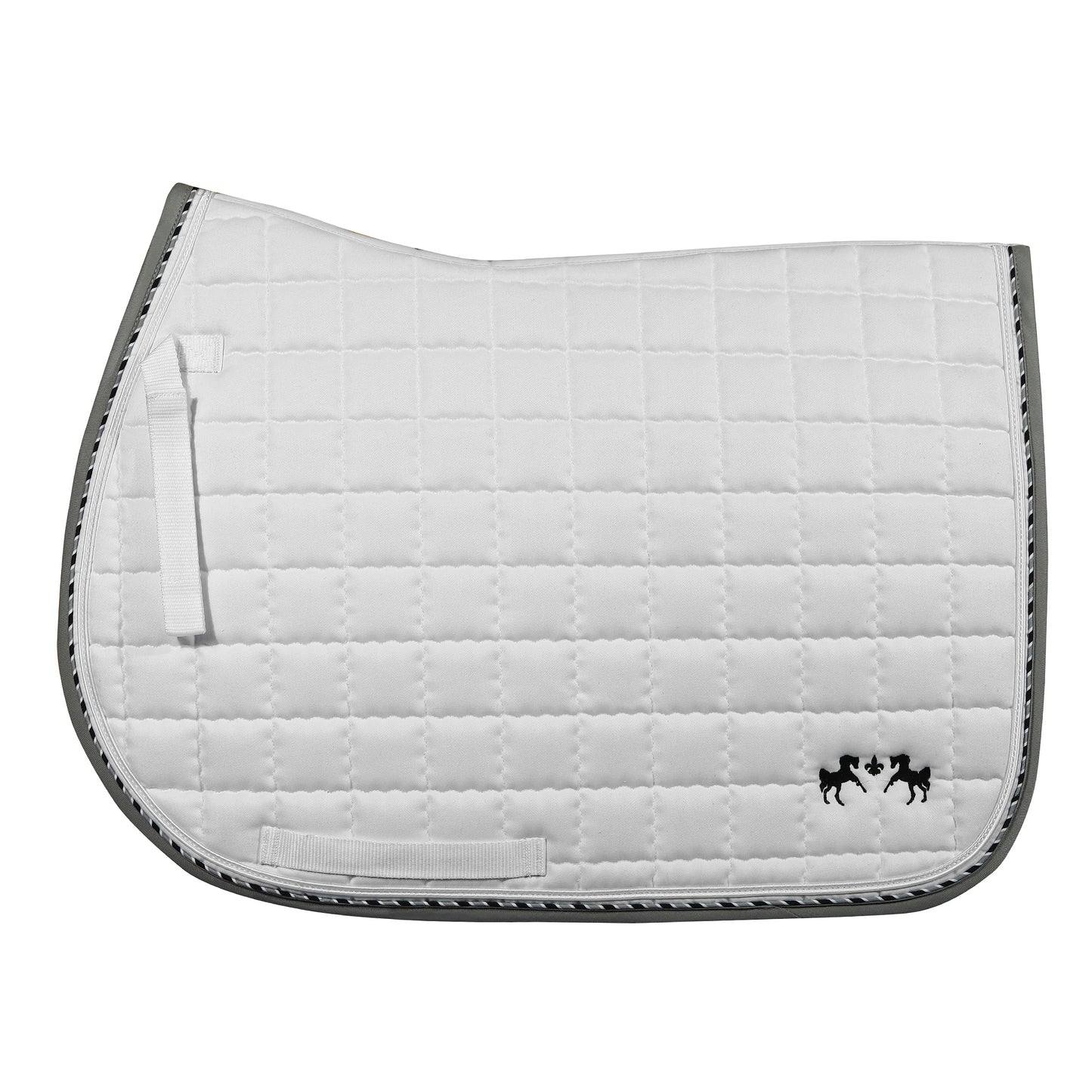 Equine Couture Coolmax Plush White Saddle Pad