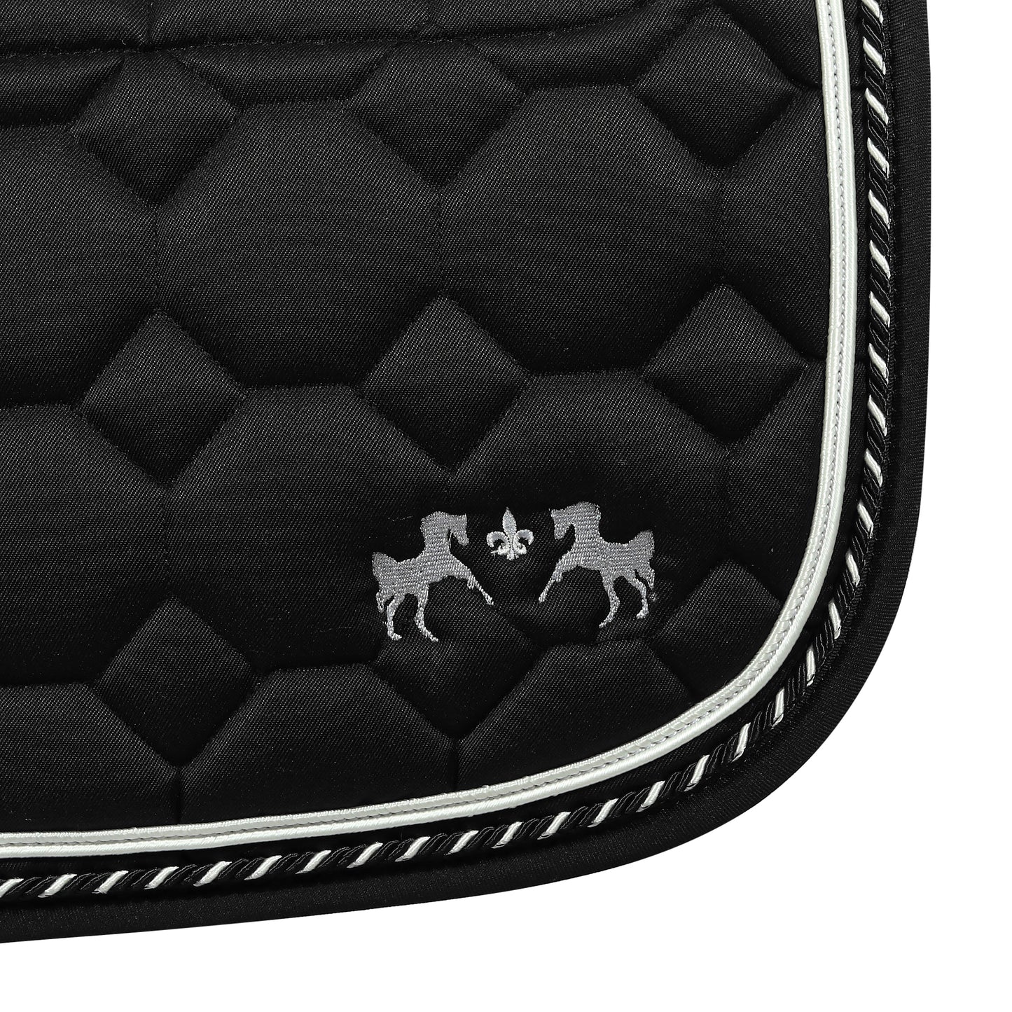 Equine Couture Luxe Saddle Pad with White Sherpa Fleece lining
