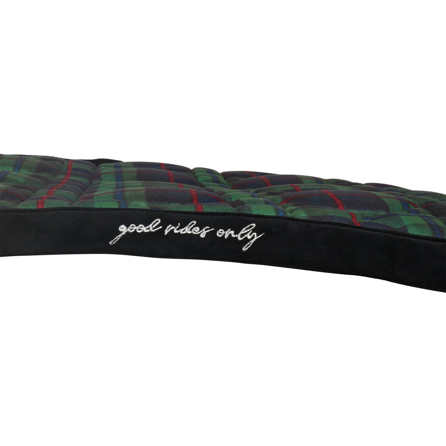 Dapplebay Holiday Plaid Dressage Saddle Pad-GREEN