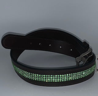 Equine Couture Bling Leather Belt - Regular Leather