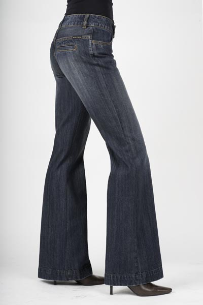 Stetson Women's 214 Dark Wash City Long Trouser