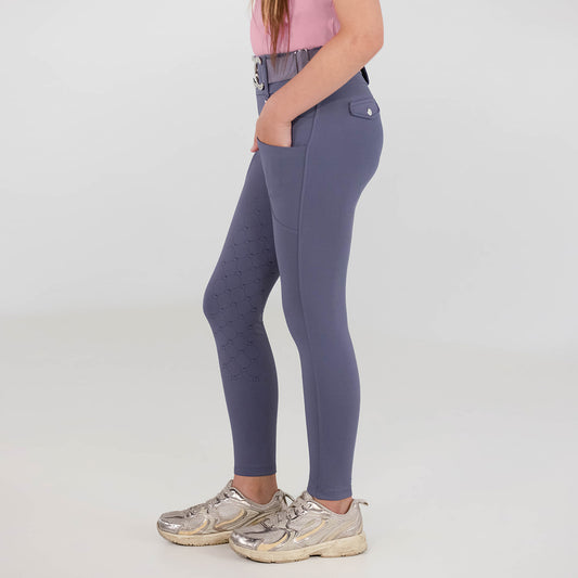 Dapplebay Kids Essential Silicone Full Seat Tights-Purple Dusk