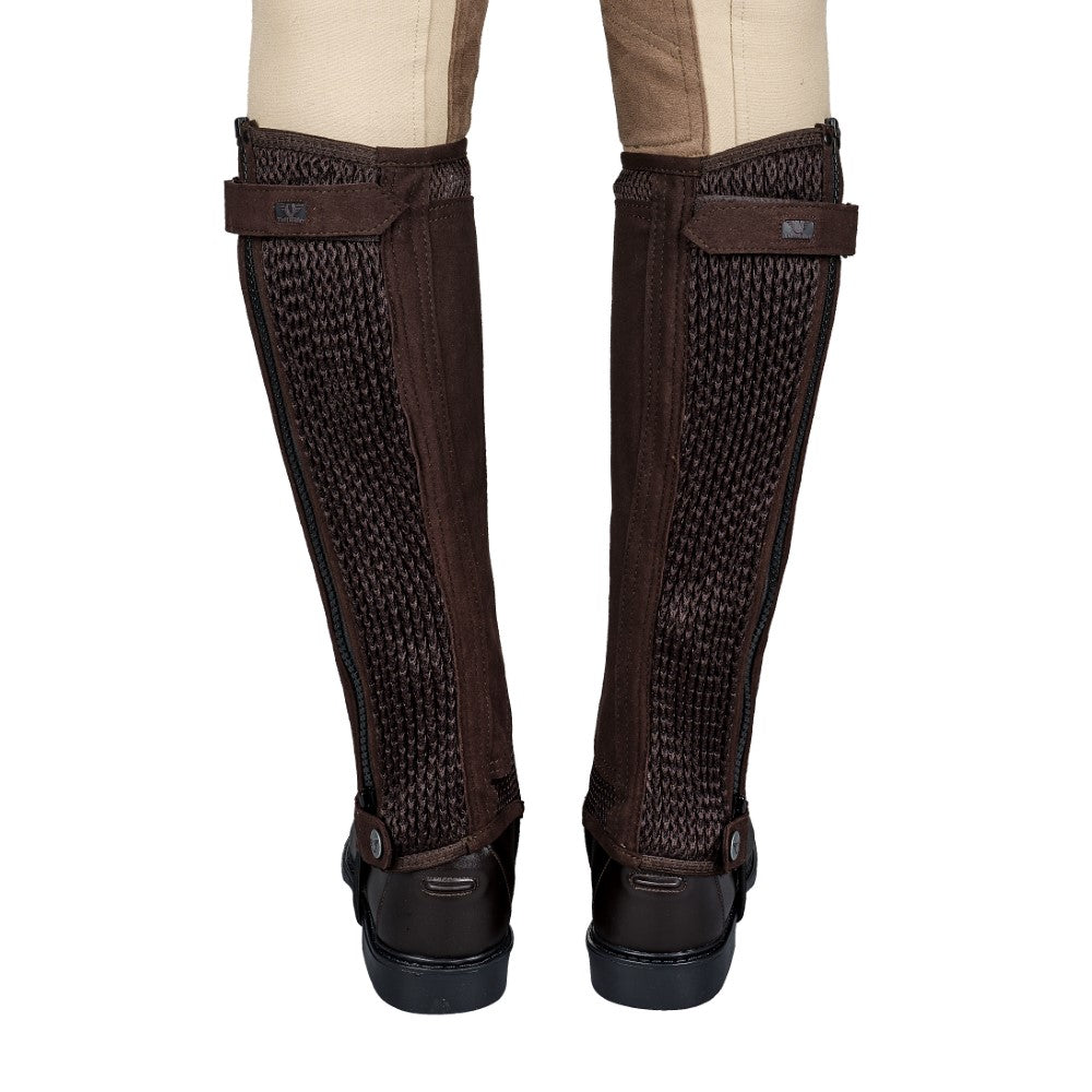 TuffRider Ladies Double Up Air Mesh Half Chap and Glove Set