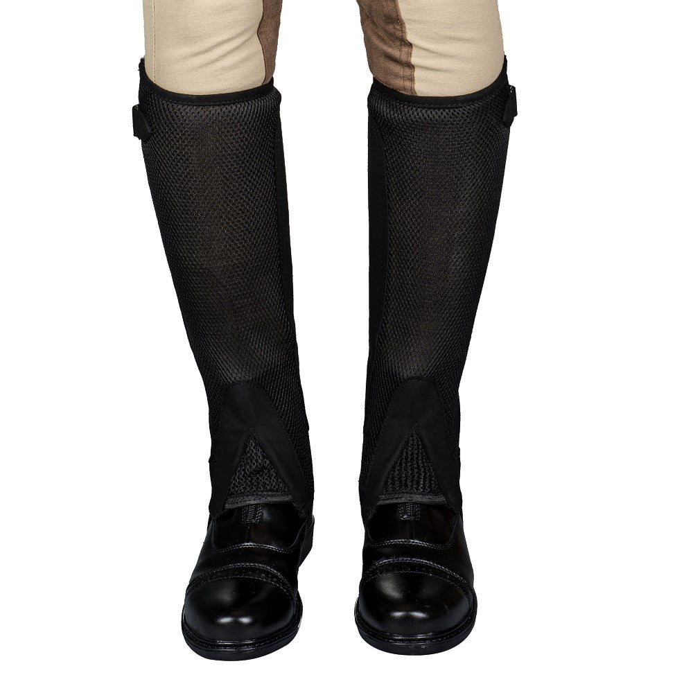 TuffRider Ladies Double Up Air Mesh Half Chap and Glove Set