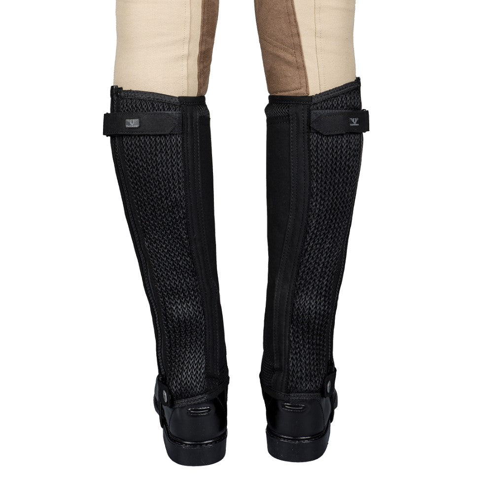 TuffRider Ladies Double Up Air Mesh Half Chap and Glove Set