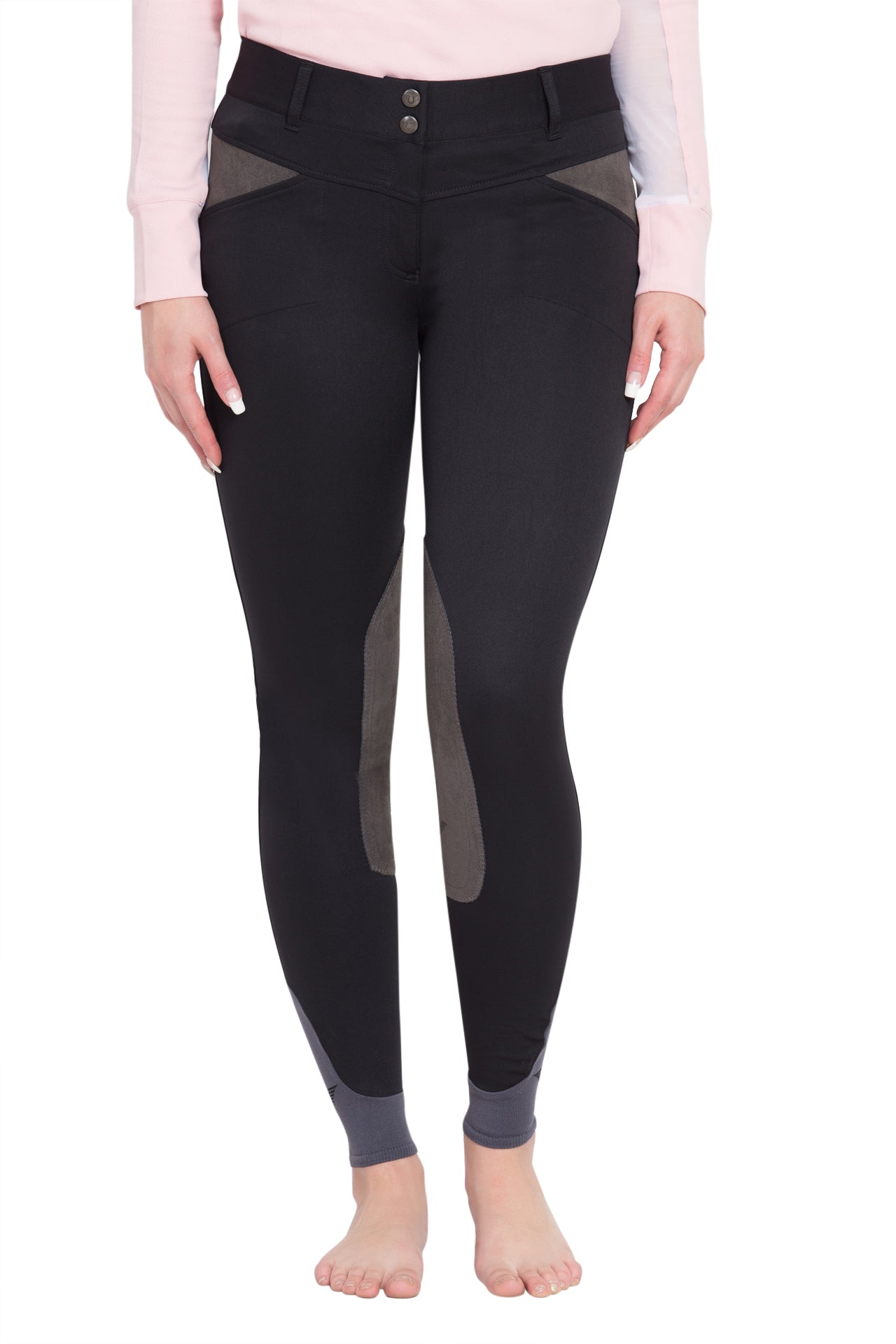 TuffRider Ladies Sydney Knee Patch Breeches w/ Contoured sock bottom (CSB)_350
