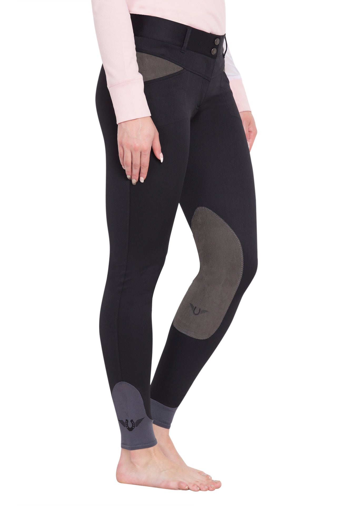TuffRider Ladies Sydney Knee Patch Breeches w/ Contoured sock bottom (CSB)_349