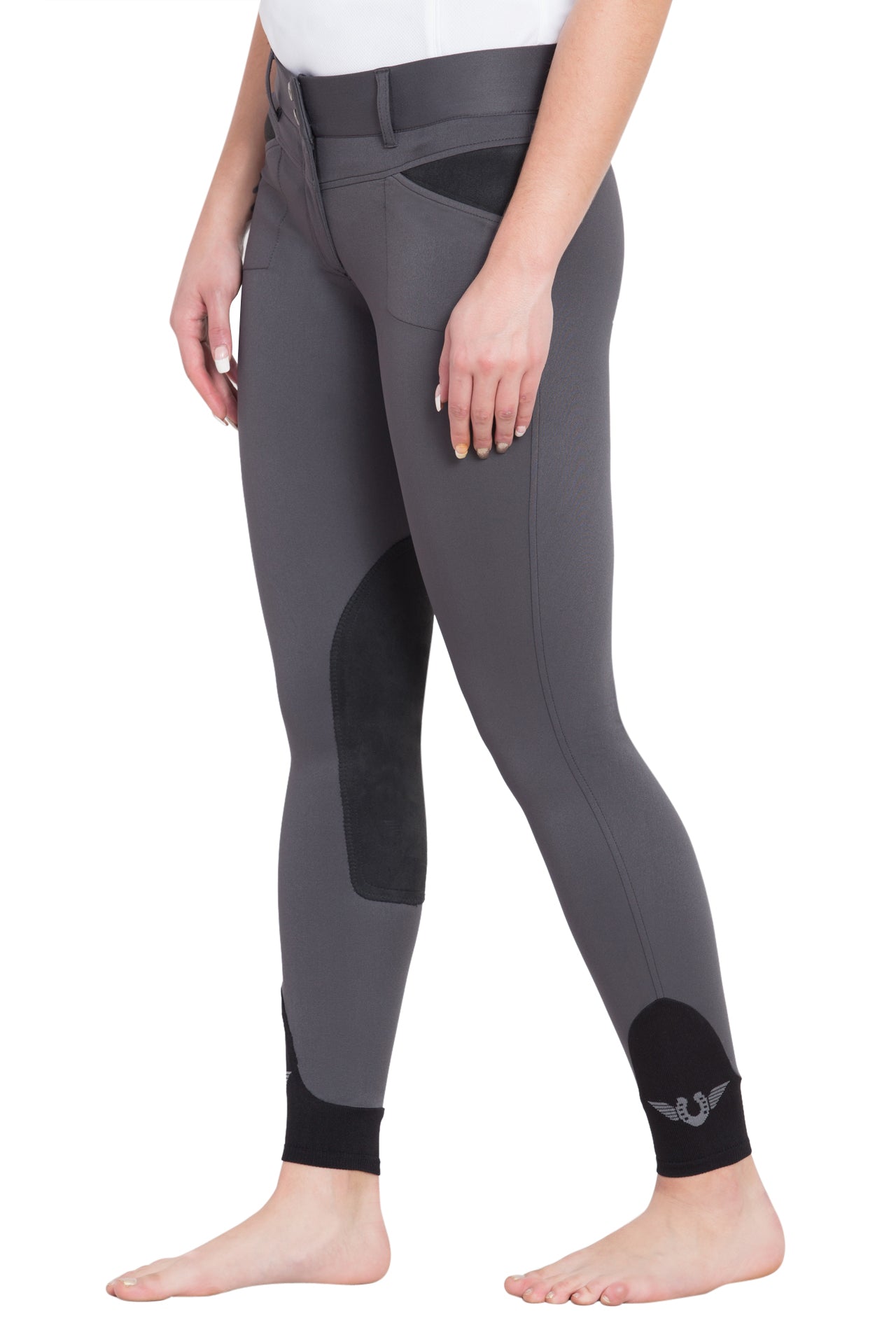 TuffRider Ladies Sydney Knee Patch Breeches w/ Contoured sock bottom (CSB)_356