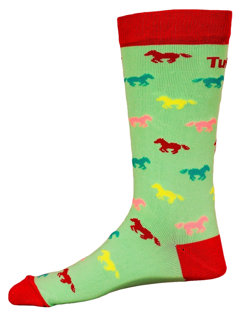 TuffRider Neon Pony Kids Socks_897