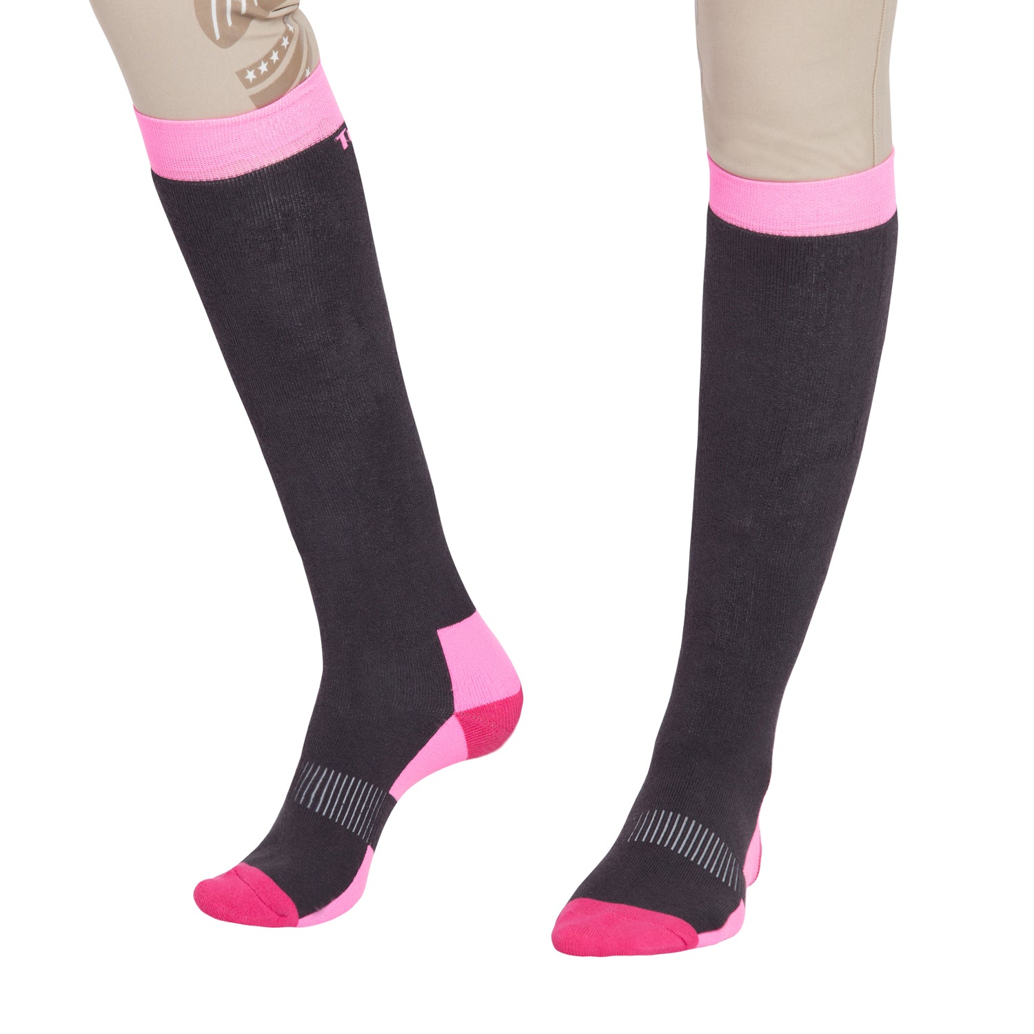 TuffRider Ladies Neon Winter Thermal Knee Hi Socks - 3 Pack_5065