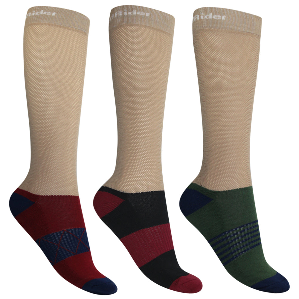 TuffRider EquiCool Ventilated Riding Socks-3 pack_1680
