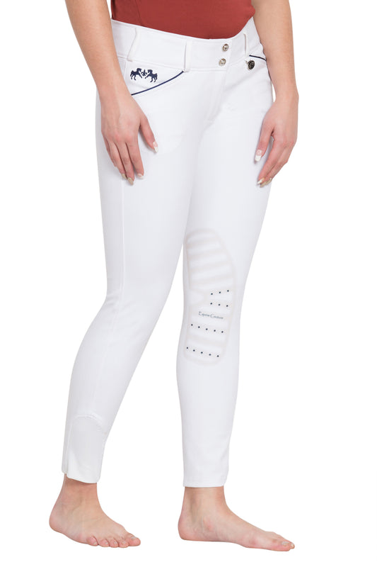 Equine Couture Ladies Brittni Silicone Knee Patch Breeches_2