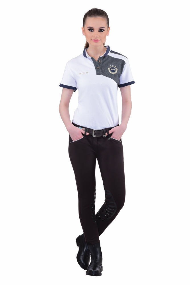 Equine Couture Ladies Brittni Silicone Knee Patch Breeches_17