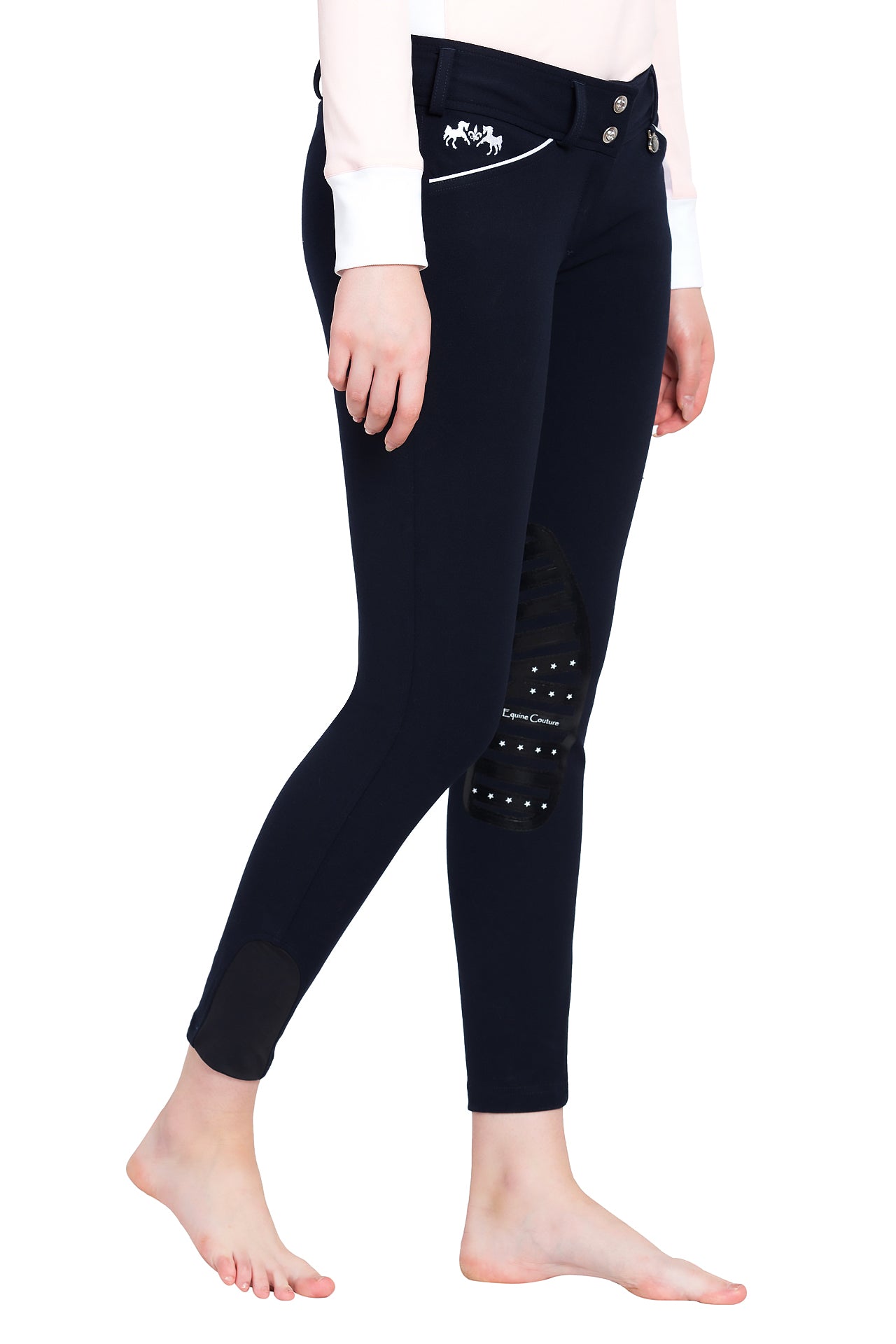 Equine Couture Ladies Brittni Silicone Knee Patch Breeches_9