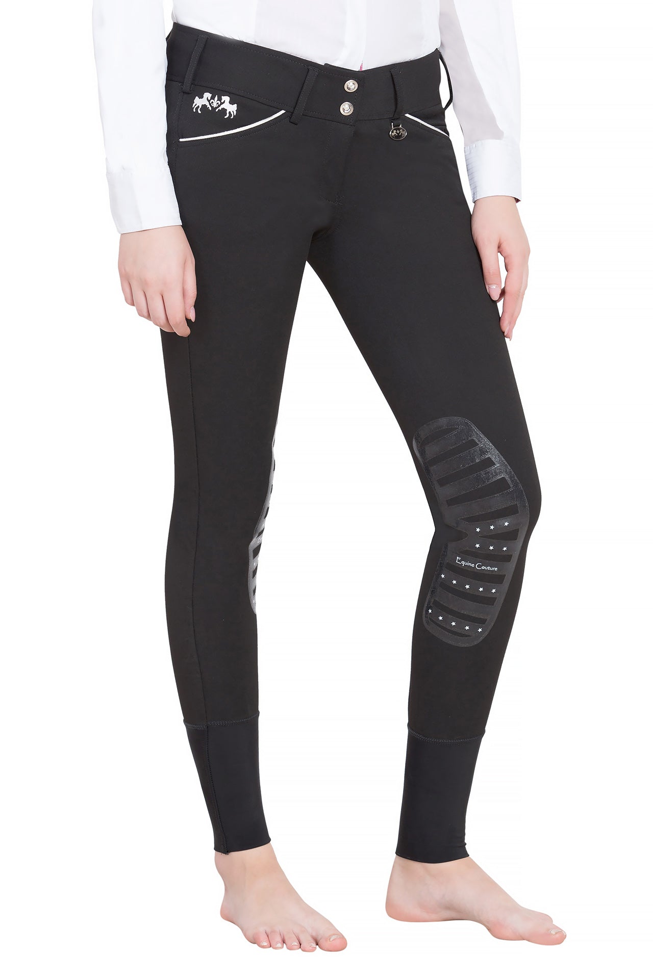 Equine Couture Ladies Brittni Silicone Knee Patch Breeches_13