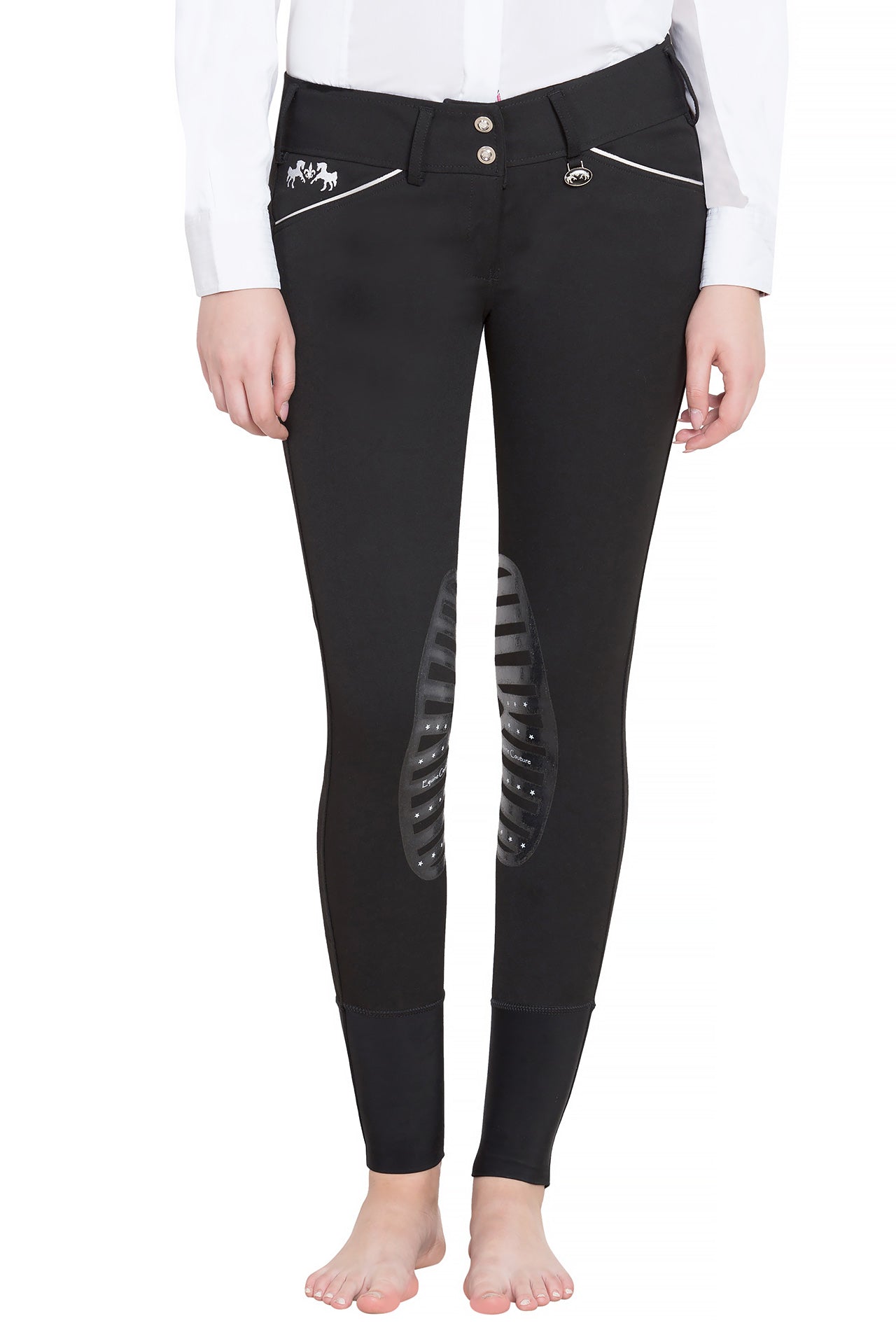 Equine Couture Ladies Brittni Silicone Knee Patch Breeches_12