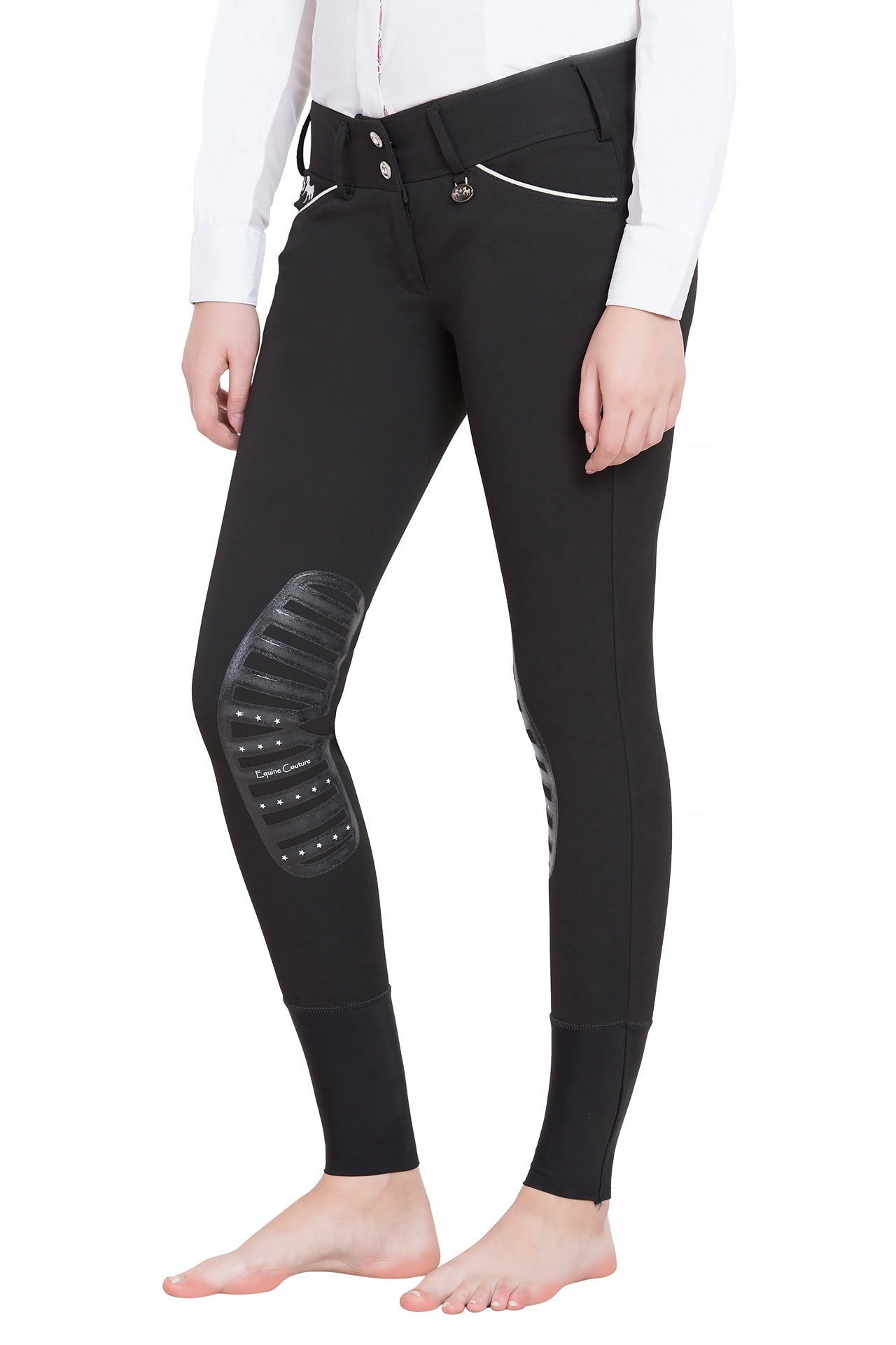 Equine Couture Ladies Brittni Silicone Knee Patch Breeches_11