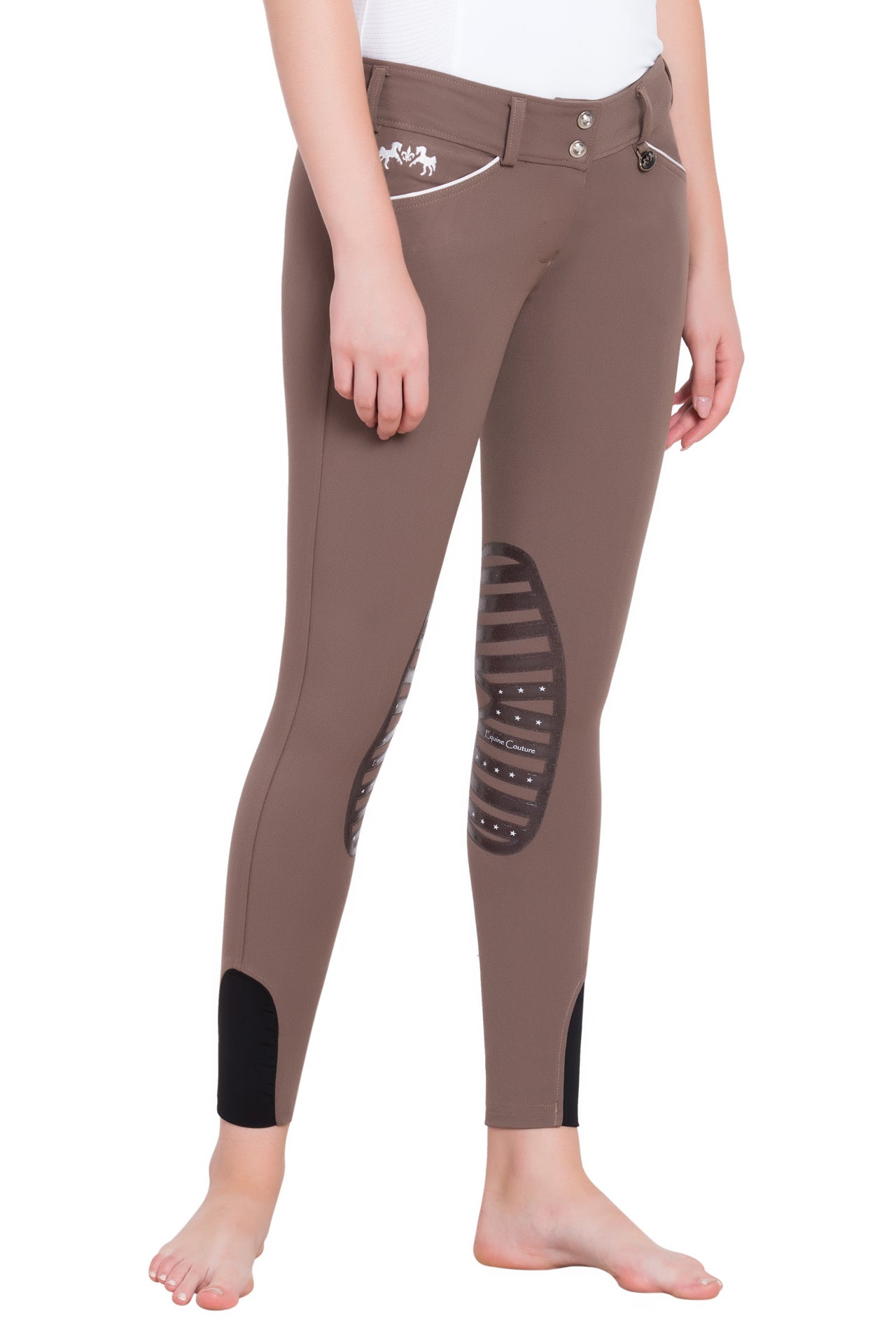 Equine Couture Ladies Brittni Silicone Knee Patch Breeches_21