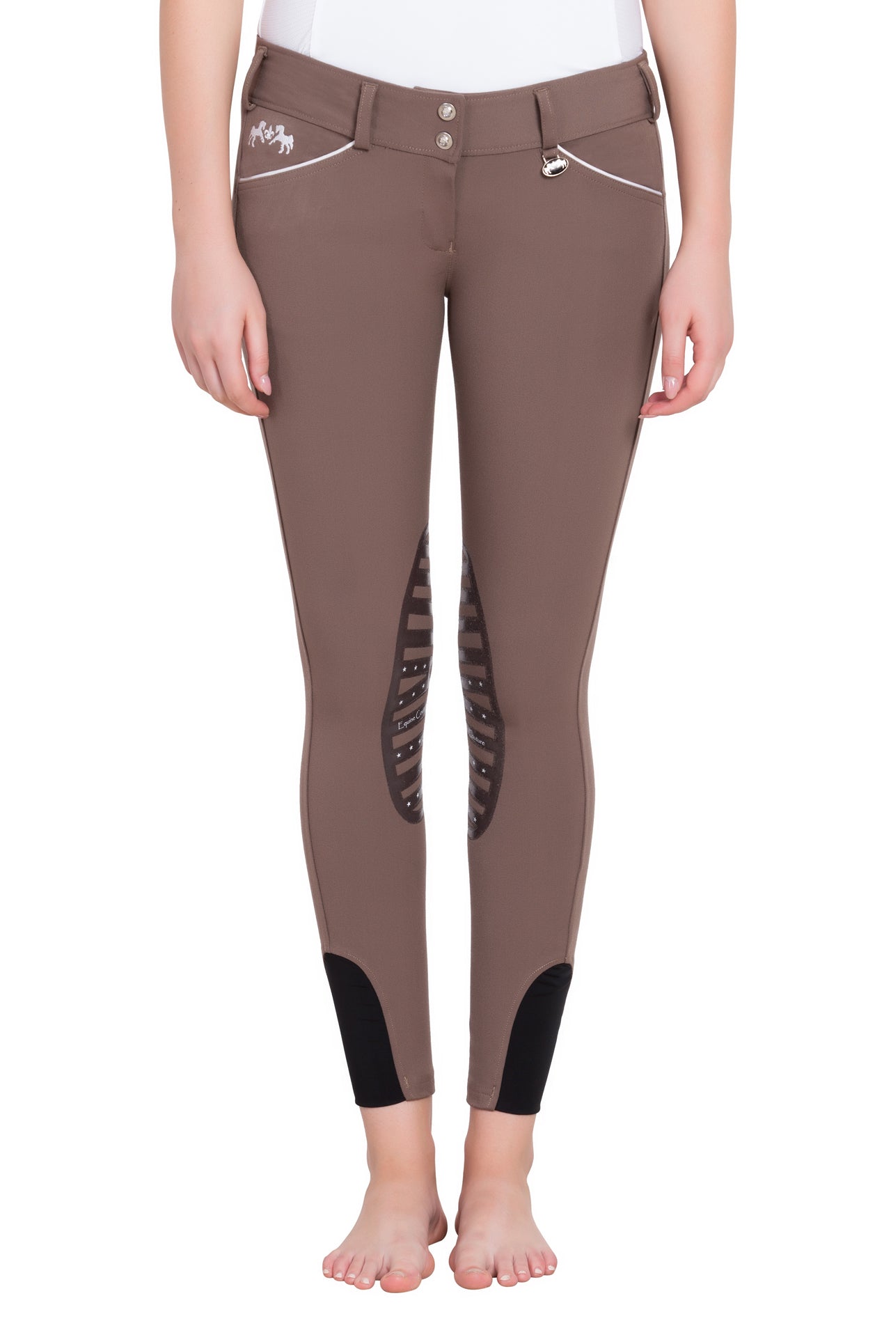 Equine Couture Ladies Brittni Silicone Knee Patch Breeches_20