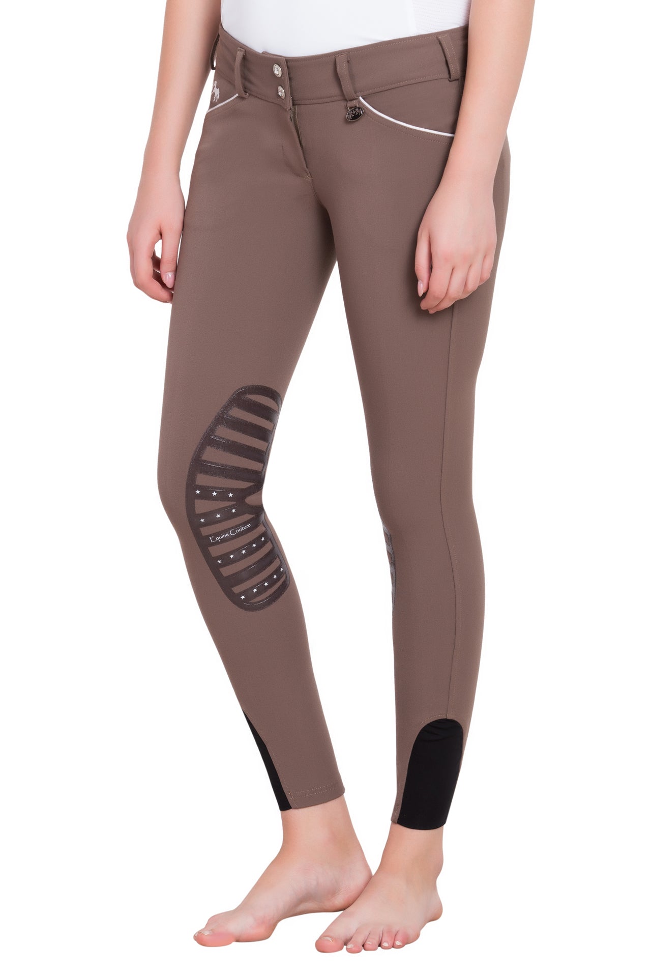 Equine Couture Ladies Brittni Silicone Knee Patch Breeches_19