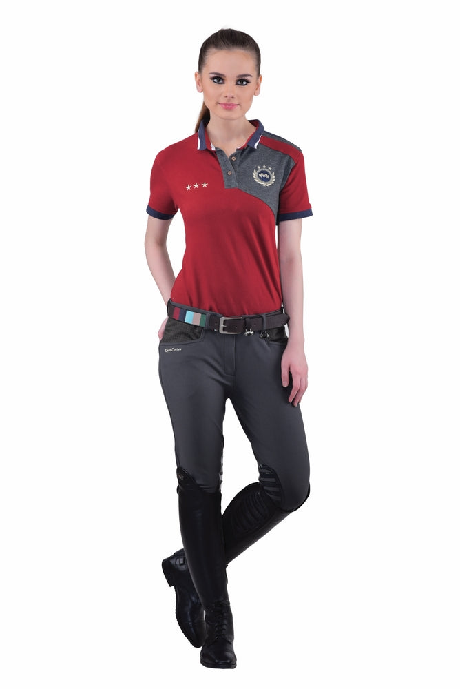 Equine Couture Ladies Oslo Silicone Knee Patch Breeches_159