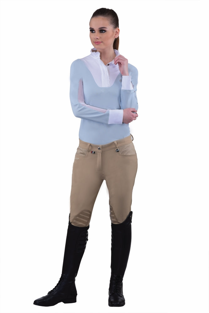 Equine Couture Ladies Oslo Silicone Knee Patch Breeches_166