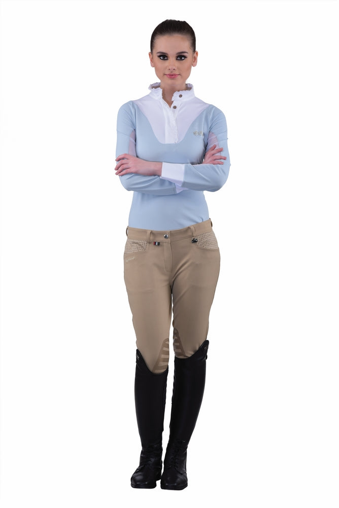 Equine Couture Ladies Oslo Silicone Knee Patch Breeches_165