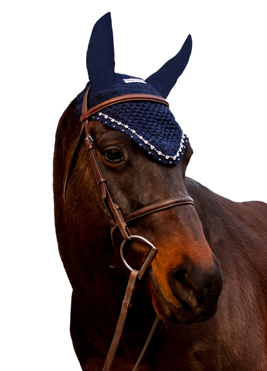 Equine Couture Fly Bonnet with Crystals_3014