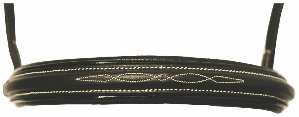 Henri de Rivel Pro Mono Crown Fancy Bridle with Patent Leather Piping and Laced Reins_1912