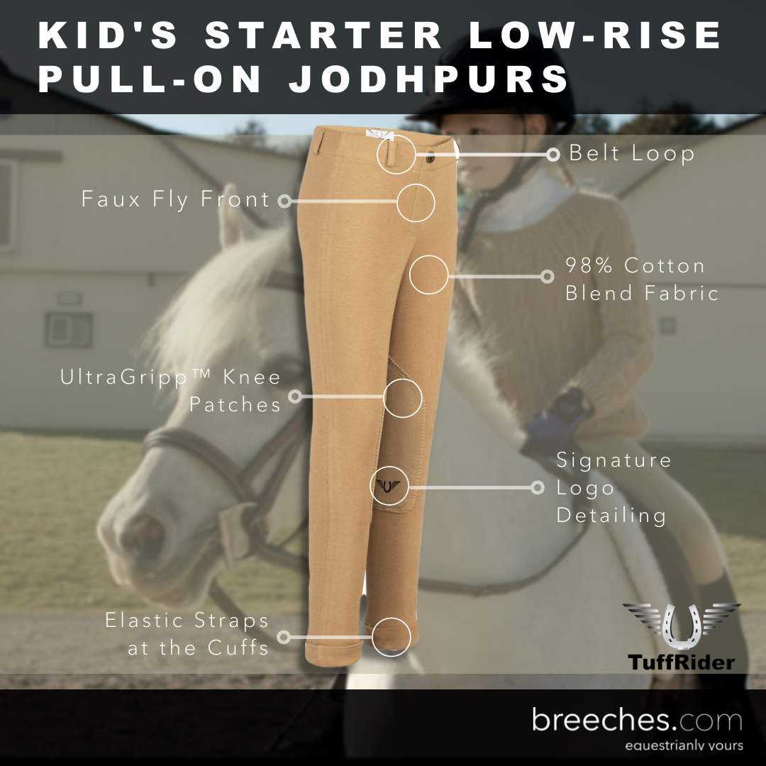 TuffRider Kid's Starter Low-Rise Pull-On Jodhpurs