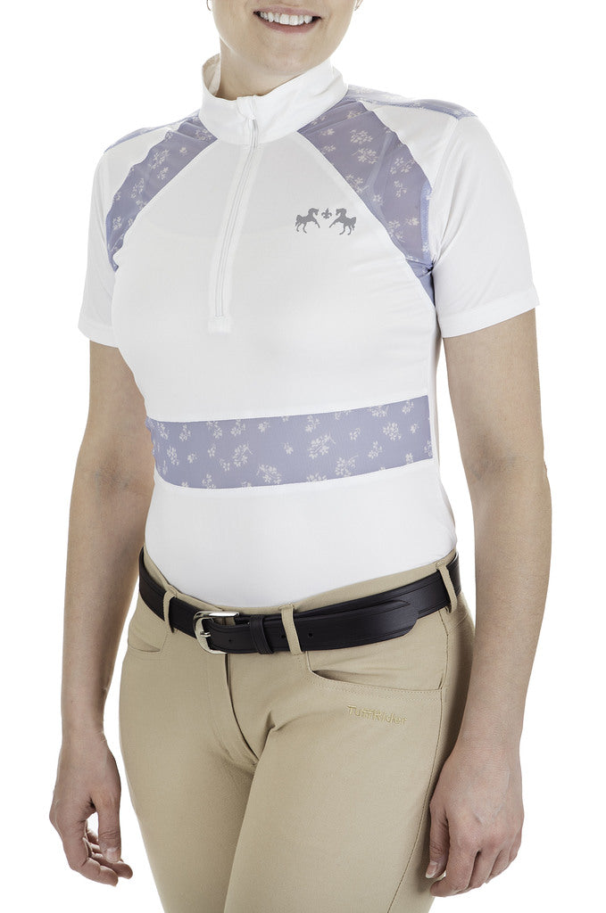 Equine Couture Ladies Nicolette Equicool Short Sleeve Show Shirt_4
