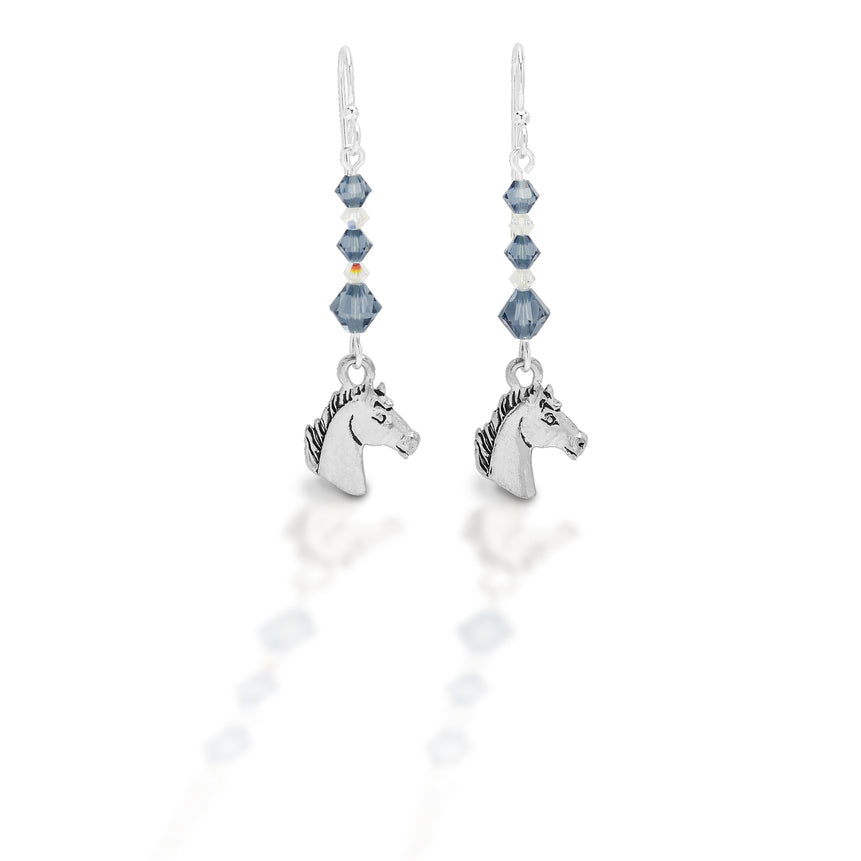 Kasaro Designs Beaded Horse Head Earrings_1