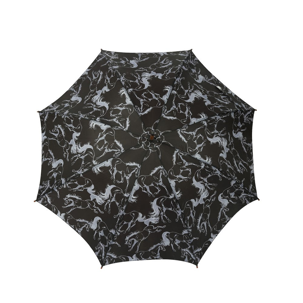 AWST Int'l Lila Umbrella - Linear Horses